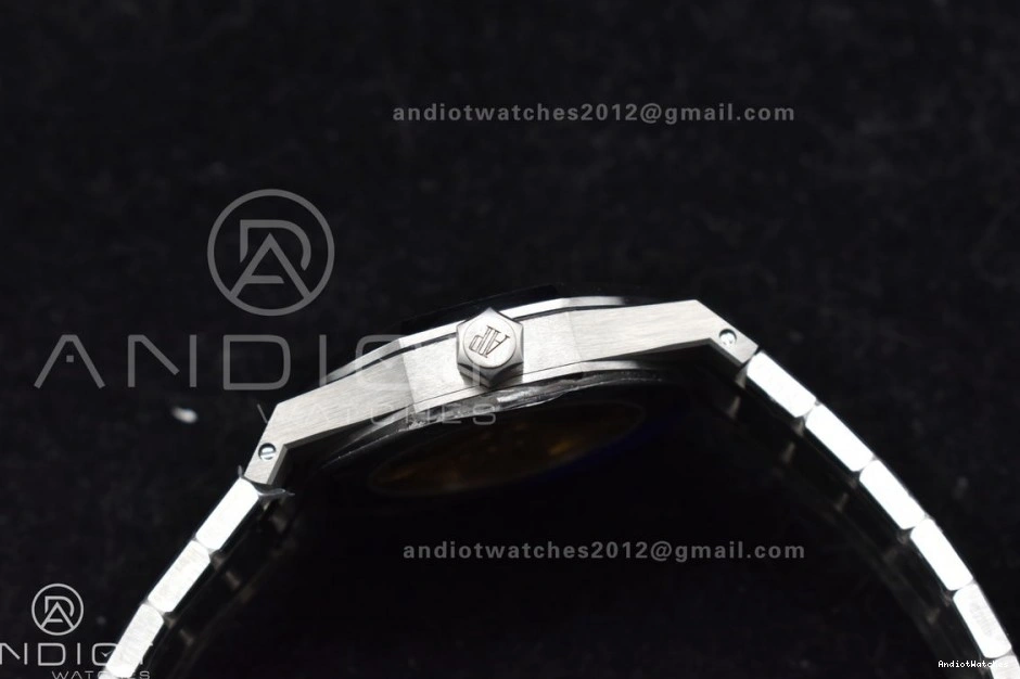Clone SA3120 SS Edition 15450 37mm Bracelet Super Oak ZF Textured BestValue Blue Royal 1:1 Best Dial on 1029 SS 0817